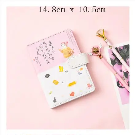 A5 A6 Kawaii креативные животные карманные спиральные тетради дневники ежедневник еженедельник детская записная книжка школьные канцелярские принадлежности - Цвет: F
