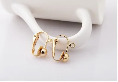 12pcs/lot DIY handmade jewelry materials earrings earrings accessories non pierced ear clip spring lead small ear ring ear hook