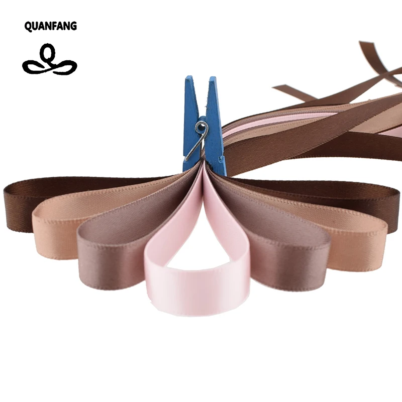 Высококачественная коричневая и розовая лента 34 Ярда набор для рукоделия