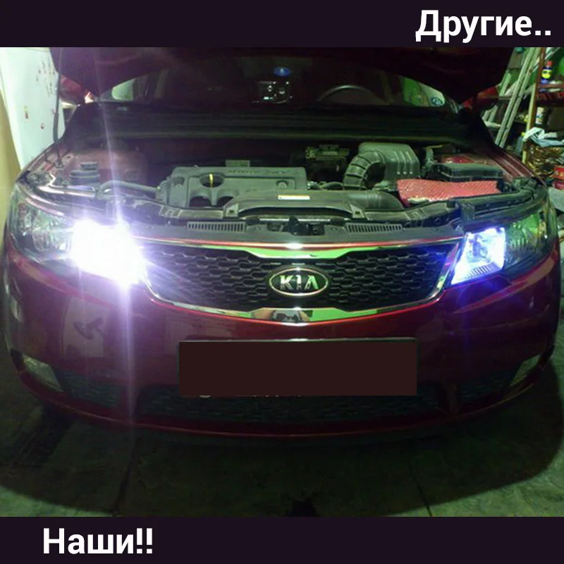 Партия из 6 светодиодных ламп T10 W5W 15s14 с бесплатной доставкой для передних