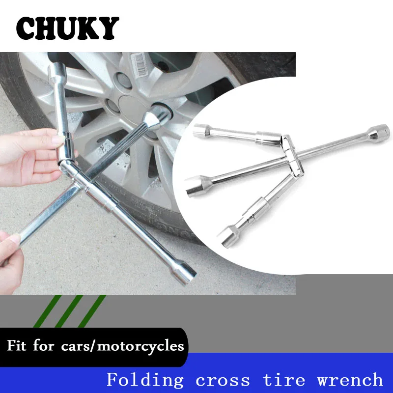 

CHUKY Cross-type Folding Wrench Car Repair Tools Multi-functional Socket Wrenches For Hyundai Creta Tucson BMW X5 E53 VW Golf 4