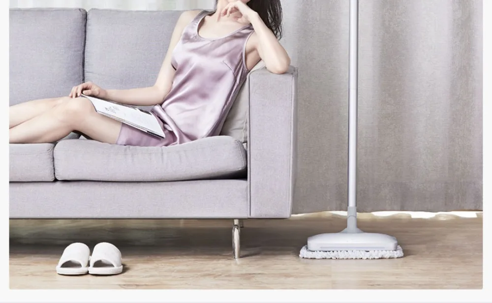 Xiaomi Mijia ручной Электрический распылитель воды Швабра беспроводной мойщик полов уборки робот бытовой уборки с светодиодный светильник