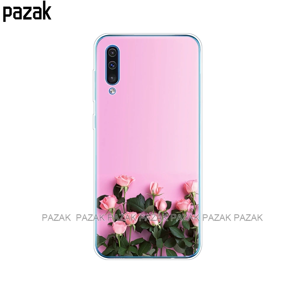 61506 Чехол для Samsung Galaxy A50, силиконовый прозрачный чехол на заднюю панель телефона для Samsung A50 A505 A505F, SM-A505F, мягкий чехол 6,4, чехол, бампер - Цвет: 61506