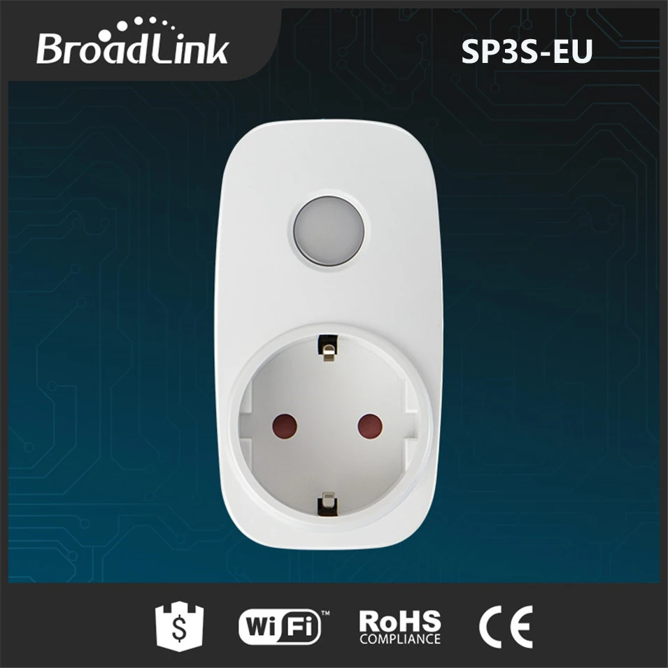 Broadlink SP3S таймер вилка ЕС беспроводной WiFi умная розетка монитор энергии умный дом дистанционное управление IOS Android