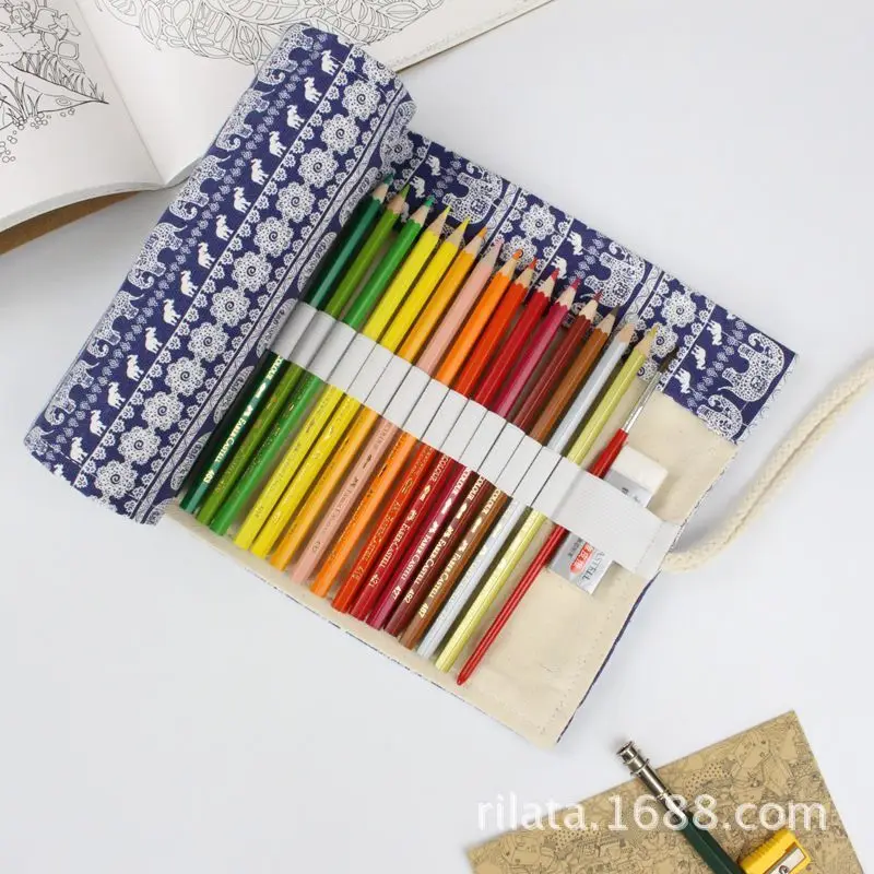 ZT The Pen Curtain Pure Cotton Canvas Manual Original 36/48/72 Kongcaiqian Pencil Fabric | Канцтовары для офиса и дома