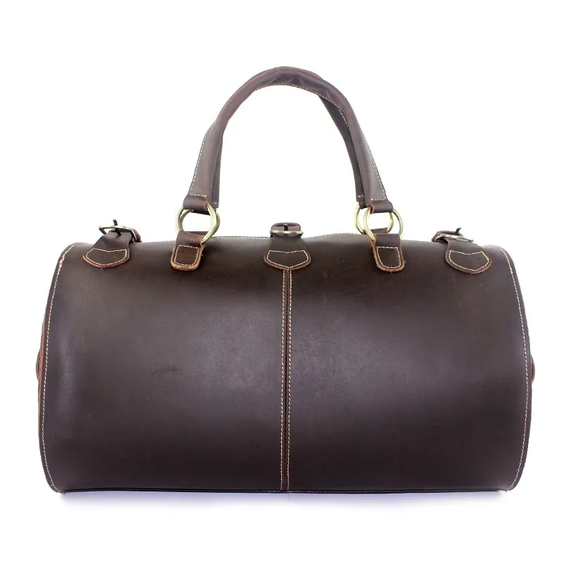Men Bag Multifunction Genuine Leather Travel Bags Tote For Business Crazy Horse Man Handbag Messenger | Багаж и сумки
