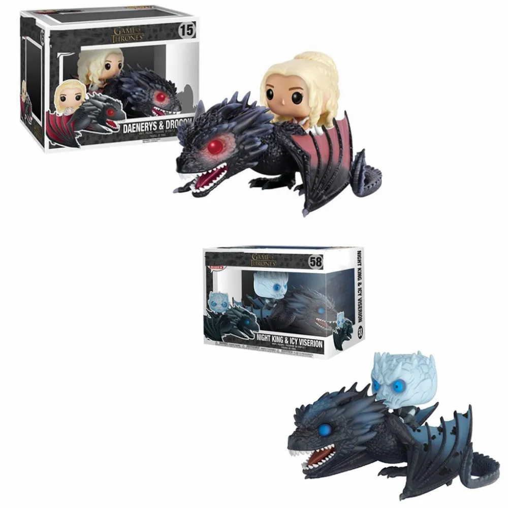 Action Game of Trone Figure DAENERYS &amp DROGON NIGHT KING ICE VISERION Dragon Collectable A Song Ice and Fire Model ToyS | Игрушки и