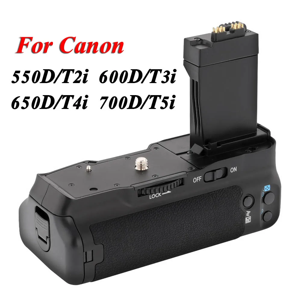 MK-550D вертикальный батарейный блок с несколькими аккумуляторами для Canon 550D 600D 650D