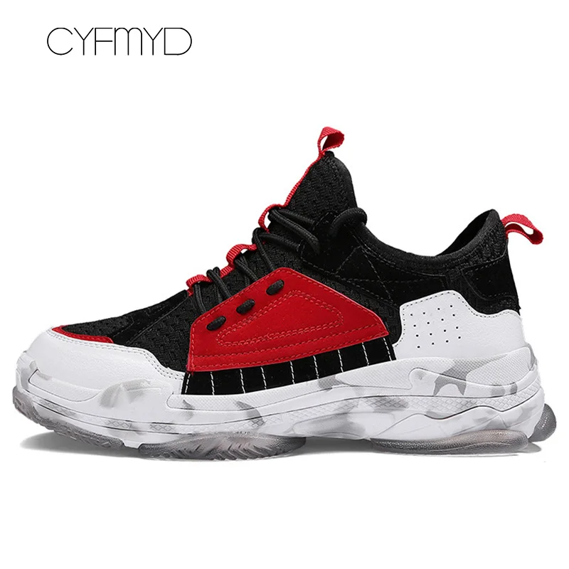 Новинка кроссовки для мужчин Дизайнерская обувь в стиле пэчворк на платформе