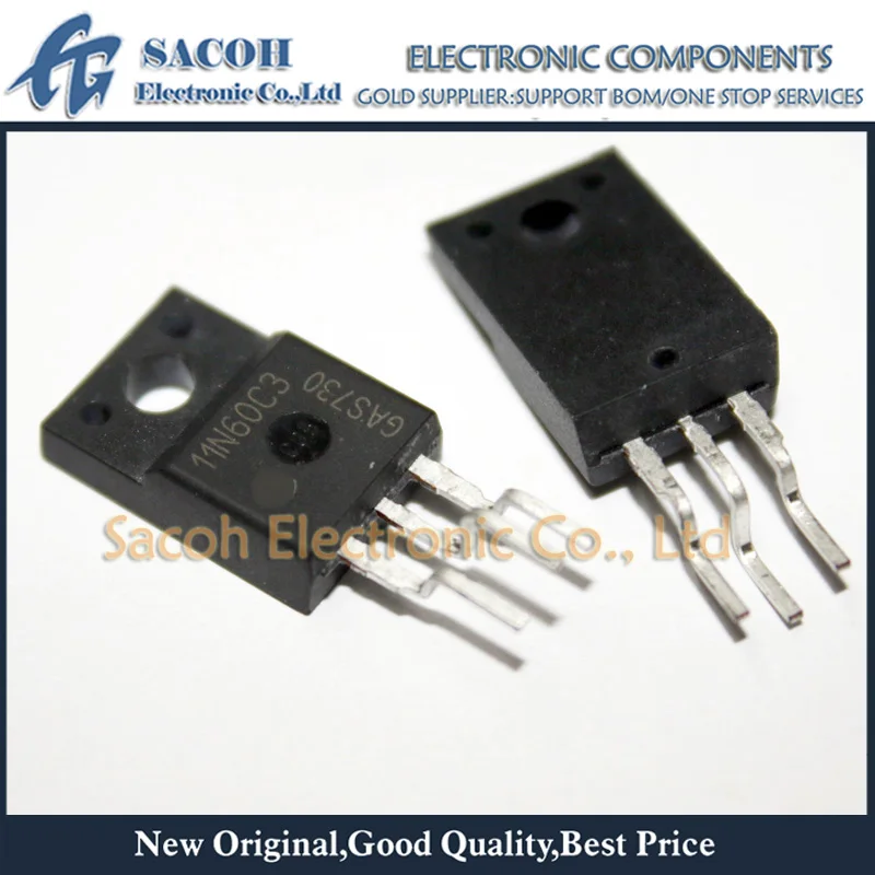 

New Original 10PCS/Lot SPA11N60C3 11N60C3 or SPA11N60C2 11N60C2 or SPA11N60CFD 11N60CFD 11N60 TO-220F 11A 600V Power MOSFET