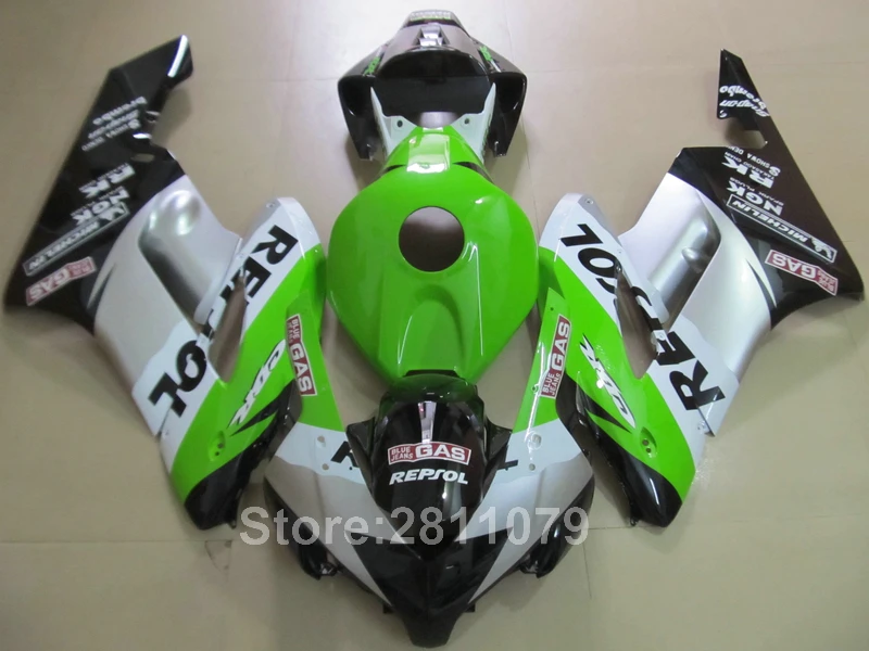 Комплект обтекателей для литья под давлением Honda CBR1000RR 04 05 комплект зеленого
