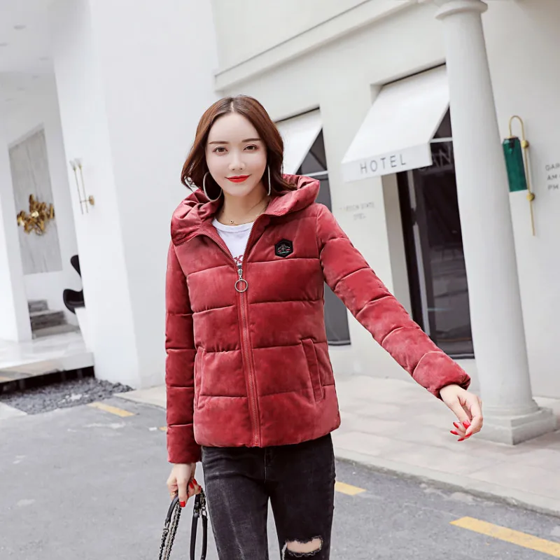 Женская парка с капюшоном Повседневная теплая хлопковая оверсайз 2018 | одежда