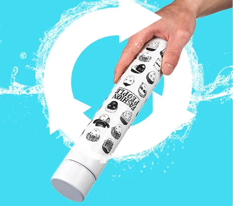 Длинная изоляционная бутылка креативная черная или белая тонкая прямая