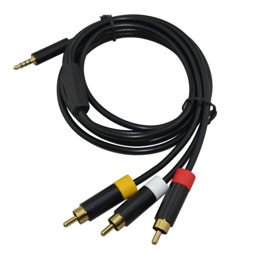 Высококачественный 3RCA аудио видео переменного тока AV RCA композитный кабель для