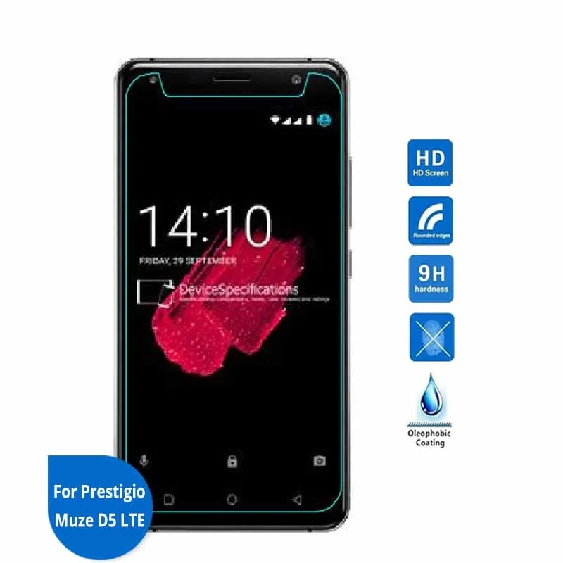 Для Prestigio Muze D5 LTE Защитная пленка для экрана из закаленного стекла 5 0 дюйма 9H 2.5D
