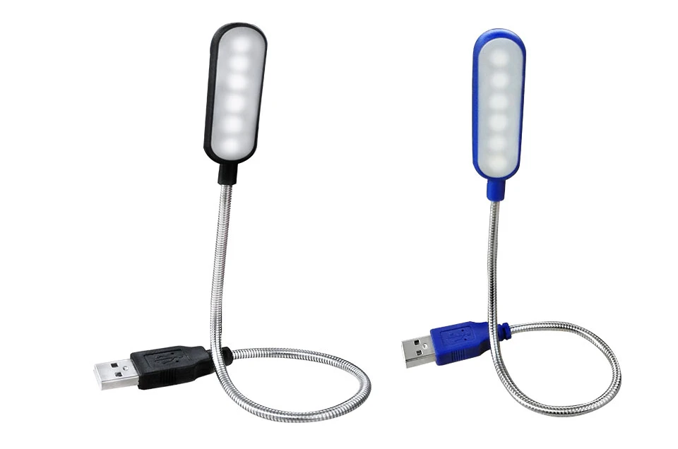 Мини USB светодиодный светильник-книга, светильник для чтения, гибкая USB лампа, настольная лампа для ПК, ноутбука, Дополнительный внешний аккумулятор, лампа для чтения для детей и студентов