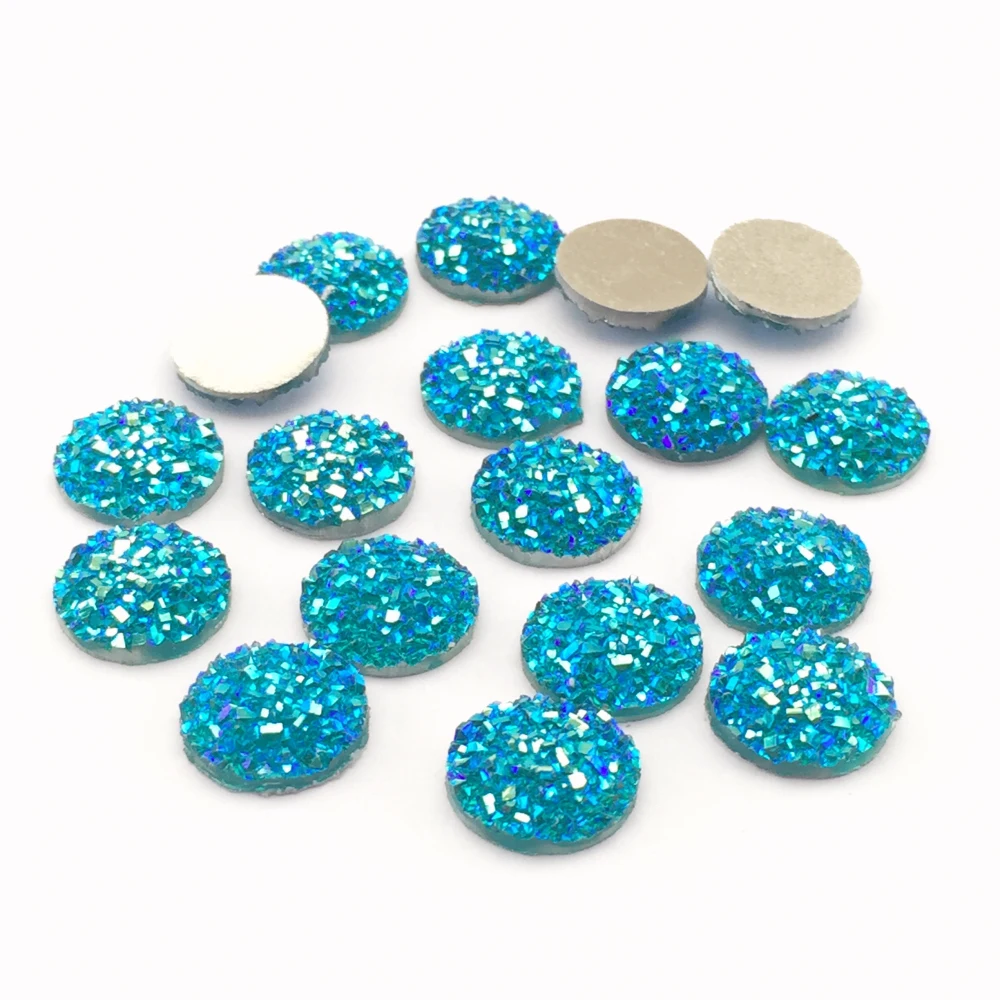 

40pcs 12mm Resin Cabochons Round Cameo Flat Back Cabochon Supplies for Jewelry Finding Diy Craft 5