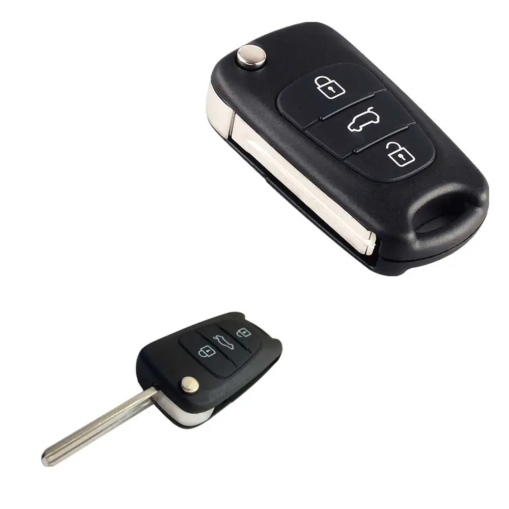 3 Buttons Car Flip Remote Key Shell Folding Case Cover For Kia K2 K5 Sportage Cerato Rio Accessories |