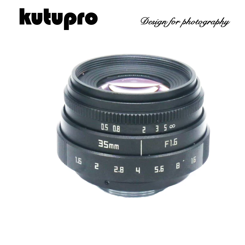 Kutupro Новое поступление Фуцзянь 35 мм f1.6 C крепление CCTV объектив II для M4/3/MFT адаптер