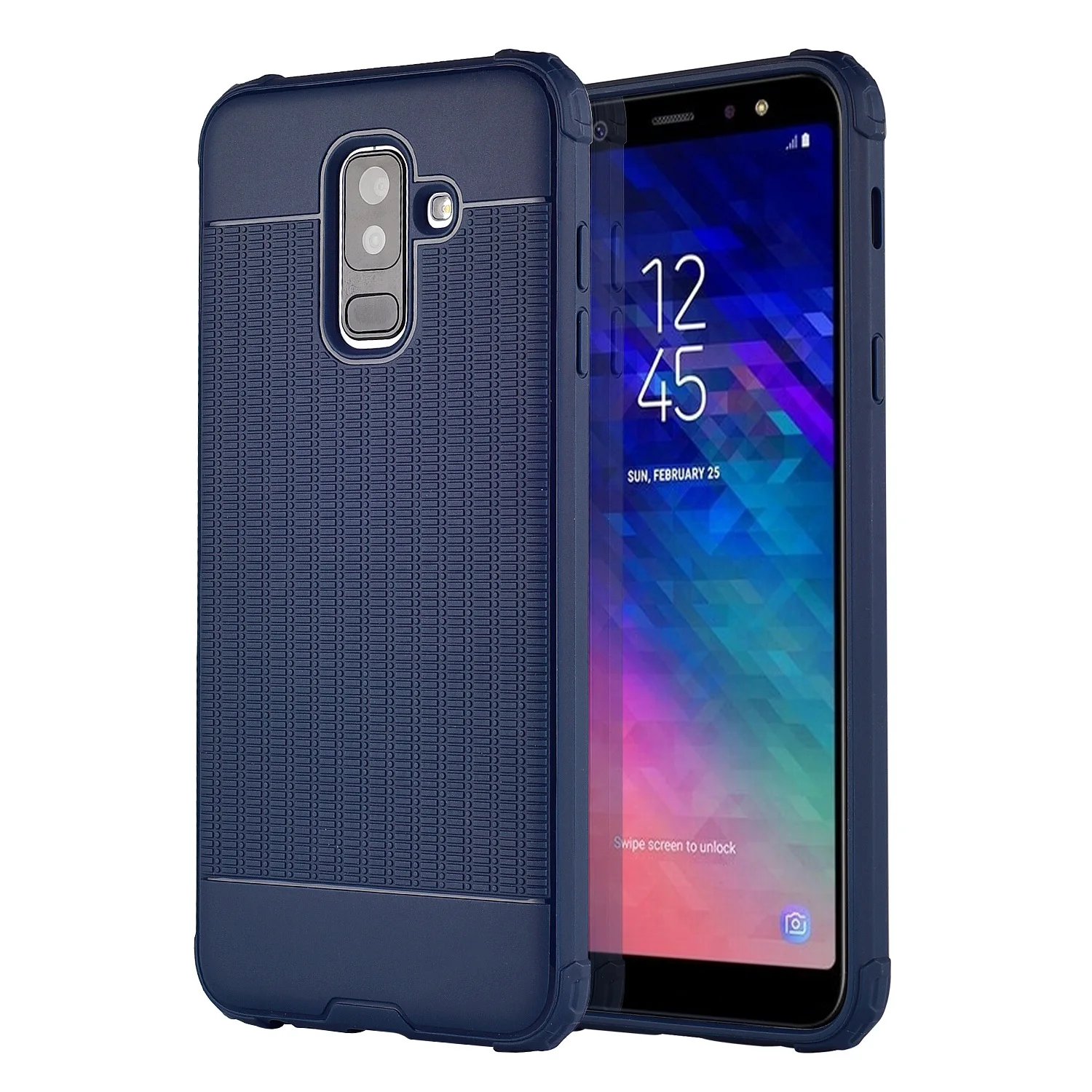 Новый двойной противоударный ТПУ защитный чехол для samsung Galaxy S7 S8 S9 Plus A6 A8 J3 J7 J8 2018