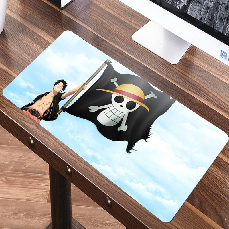 SIANCS один кусок 80x40 см большой XL коврик для мыши Противоскользящий Luffy аниме