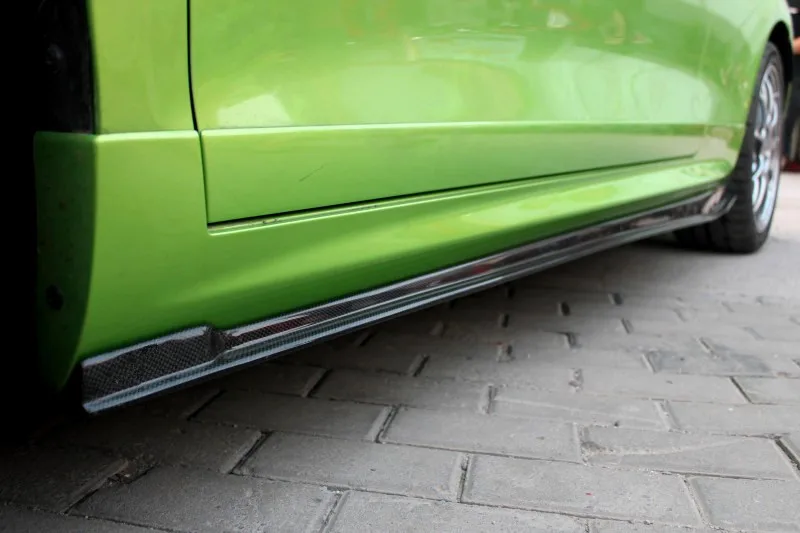 На 2010+ агрессивный вид! VW SCIROCCO R сторона SKIRTS-KZ Стиль углеродного волокна боковые юбки для SCIROCCO R хороший фитинг