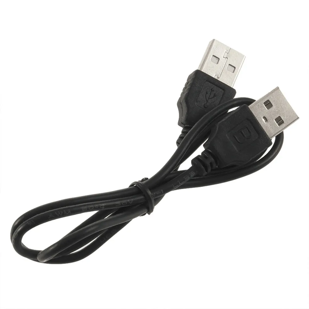Высокое качество черный USB 2,0 папа-папа м/м удлинитель Разъем адаптер кабель провод