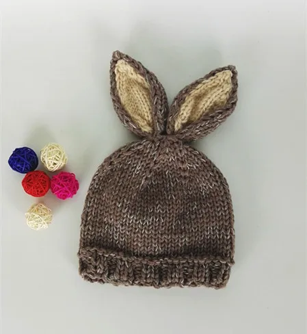 Шапка с кроликом акция newbron для фотосессии шапки младенцев бесплатная доставка