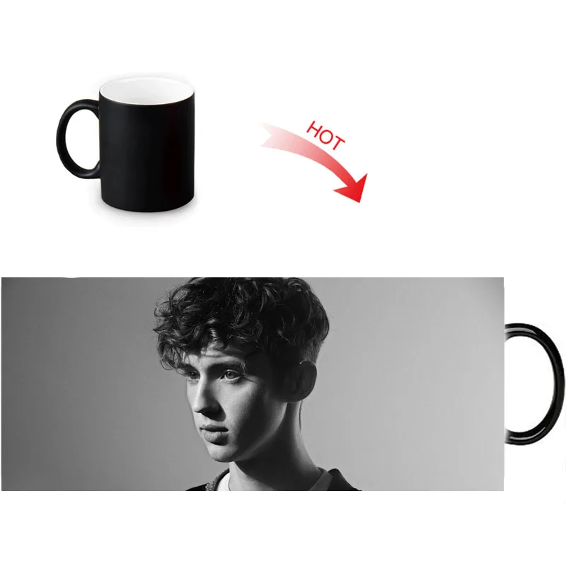 Кружка для кофе Troye Sivan термореактивная меняющая цвет на заказ керамическая чашка