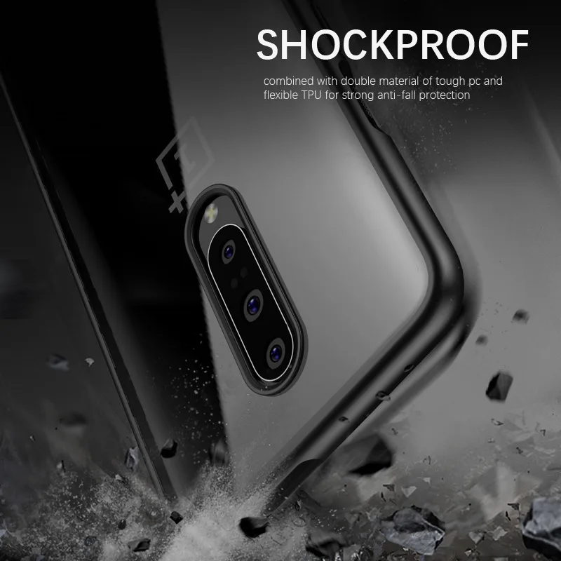 Oneplus 7 Чехол IPAKY oneplus 7pro Чехлы Прозрачный ударопрочный ТПУ+ PC Гибридный противоударный чехол oneplus 7 Pro oneplus 7 Чехол