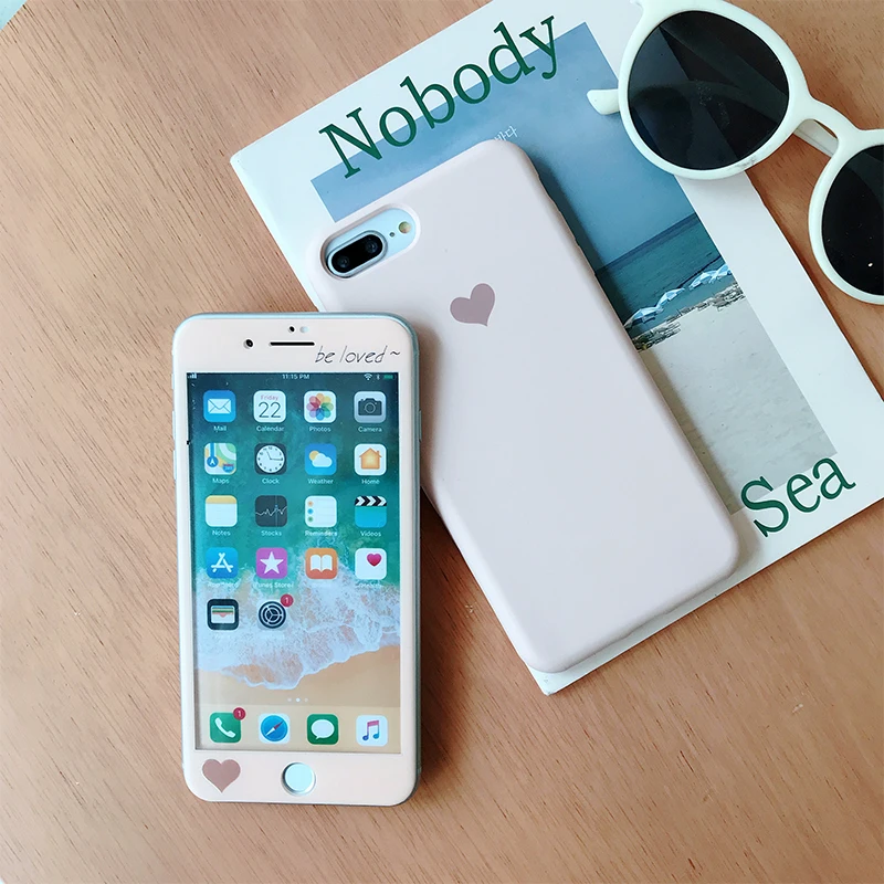 Для iPhone XS max XR X жидкий силиконовый чехол для задней панели и защитная пленка из