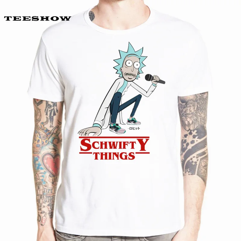 Футболки Rick And Morty для мужчин и женщин с героями мультфильмов футболки забавным
