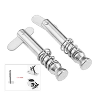 2 pcs marine grade stainless steel quick release pin hinge pins for boat bimini top deck hinge fitting jaw slide clamp bracket