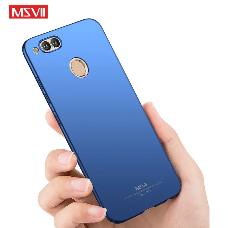 Чехол для Huawei honor 7X case MSVII Brand coque For Honor 7 X slim hard PC Back Cover huawei phone case|Бамперы| |