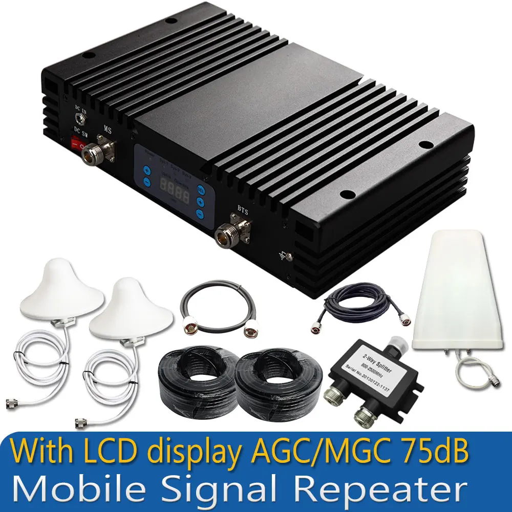 Комплекты усилитель Мощный Усилитель Сигнала GSM 850 мГц/UMTS 1900 мГц Dual Band Сигнал