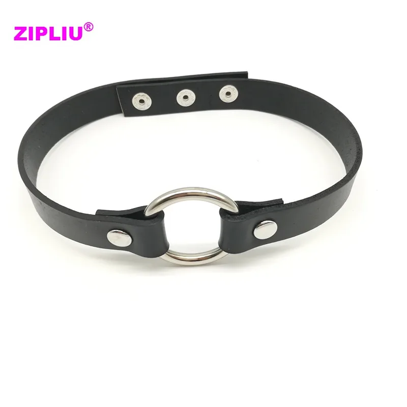 Женское модное сексуальное панк ожерелье чокер ручной работы кожаный