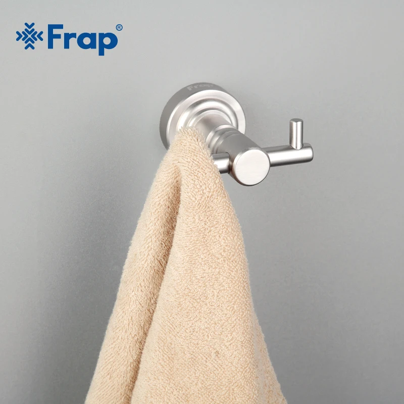 Frap Новое поступление серебряный цвет крючок для халата настенный держатель