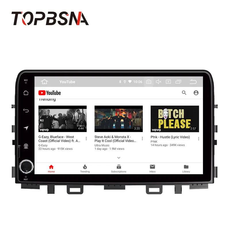 Автомобильный мультимедийный плеер TOPBSNA проигрыватель на Android 10 для KIA RIO 2017 2018 2 din