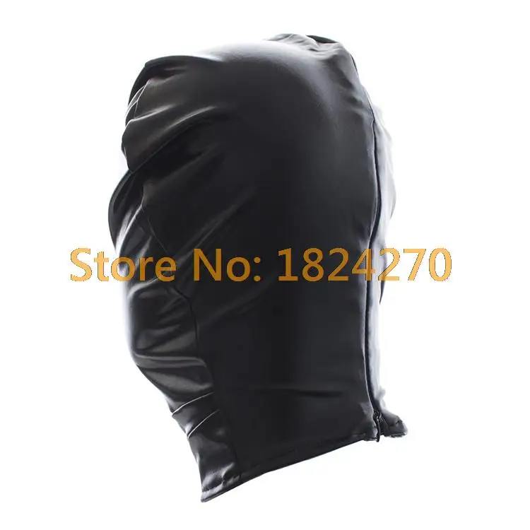 Сексуальная маска из искусственной кожи латексная Фетиш-маска с открытым ртом