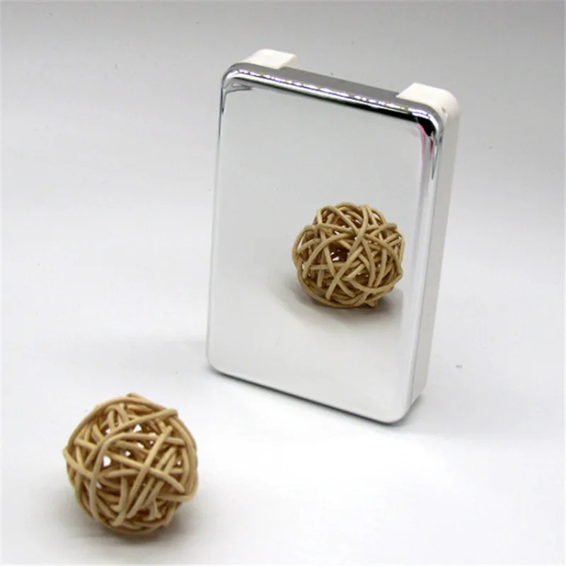 silver Цветной чехол для контактных линз с зеркалом, Женская цветная коробка для контактных линз, контейнер для контактных линз, милый дорожный набор, коробка - Цвет: silver