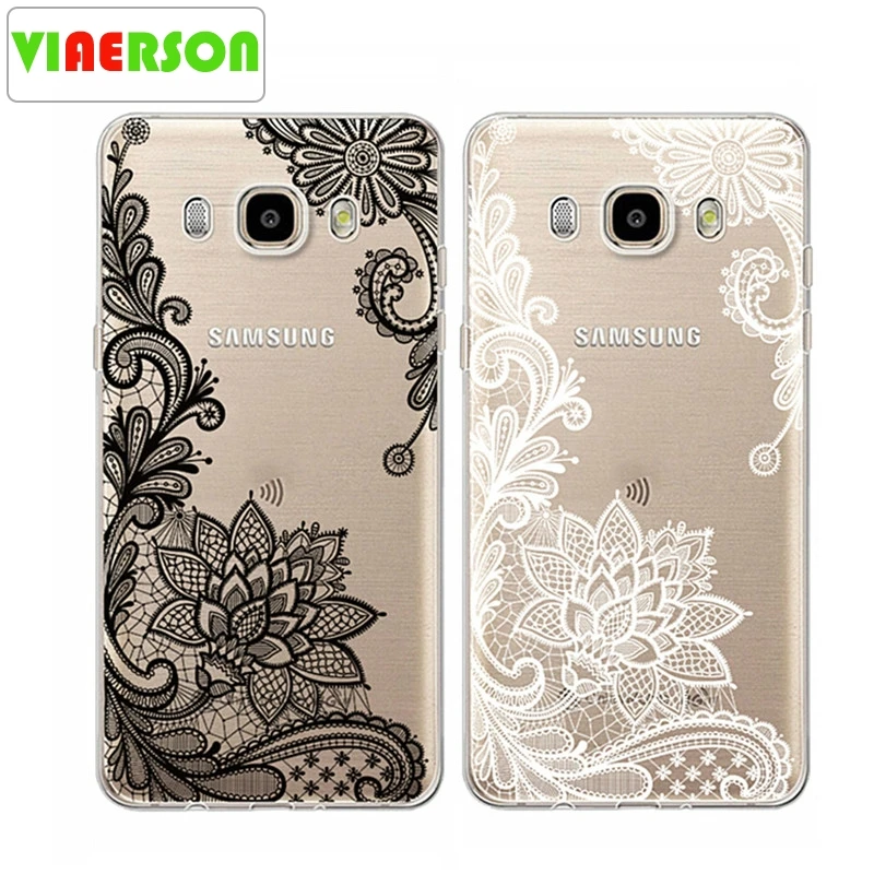 Кружева мандала цветок мягкий TPU силикон для Samsung Galaxy S9 S8 Plus S6 S7 Edge S5 S4 A3 A5 A7 J1 J3 J5 J7