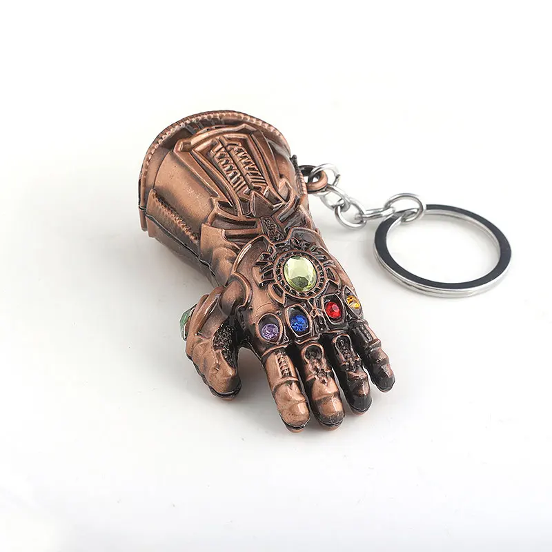 Красный 20 шт./партия, брелок с изображением Мстителей Thanos Infinite power Gauntlet, Железный человек, ювелирные подвески в виде перчаток, цепочка для ключей для женщин и мужчин, ювелирные изделия для косплея - Цвет: Красный