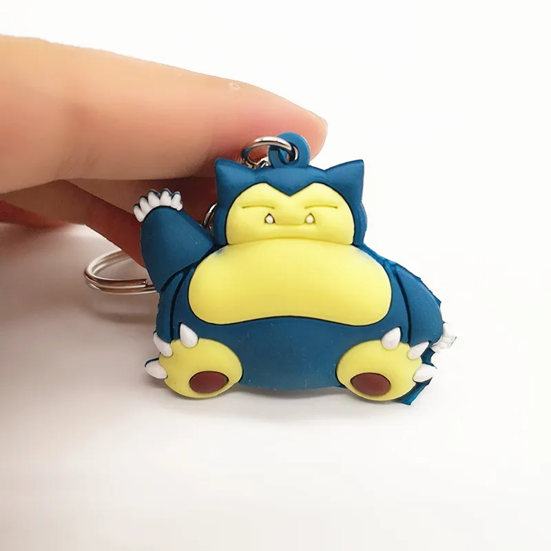 20 Аниме мультфильм с покемоном брелок ПВХ косплей Пикачу Snorlax Charizard Милая Новинка смешной кулон Подарки для женщин и детей брелоки - Цвет: 20