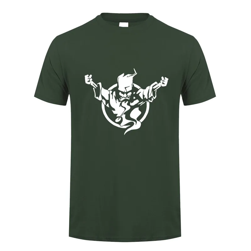 Forest green Летняя футболка Thunderdome мужские модные футболки с коротким рукавом из хлопка с круглым вырезом, футболки DS-023 - Цвет: Forest green