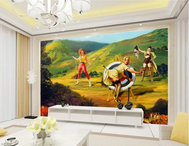 Уличная красота с горами большие фрески обои для гостиной спальни 3d рисования