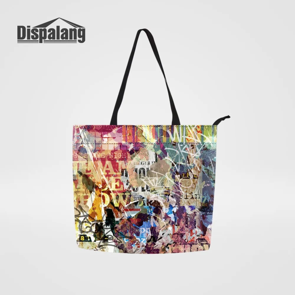 

2018 New Shopping Bag Camouflage Poster Designer Reusable Grocery Handbag For Women High Quality Totes Ladies Shopping Organizer