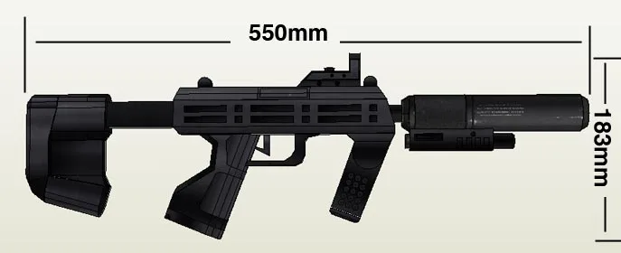 3d бумажная модель War Human M7 SMG сделай сам не может быть запущена|Картонные