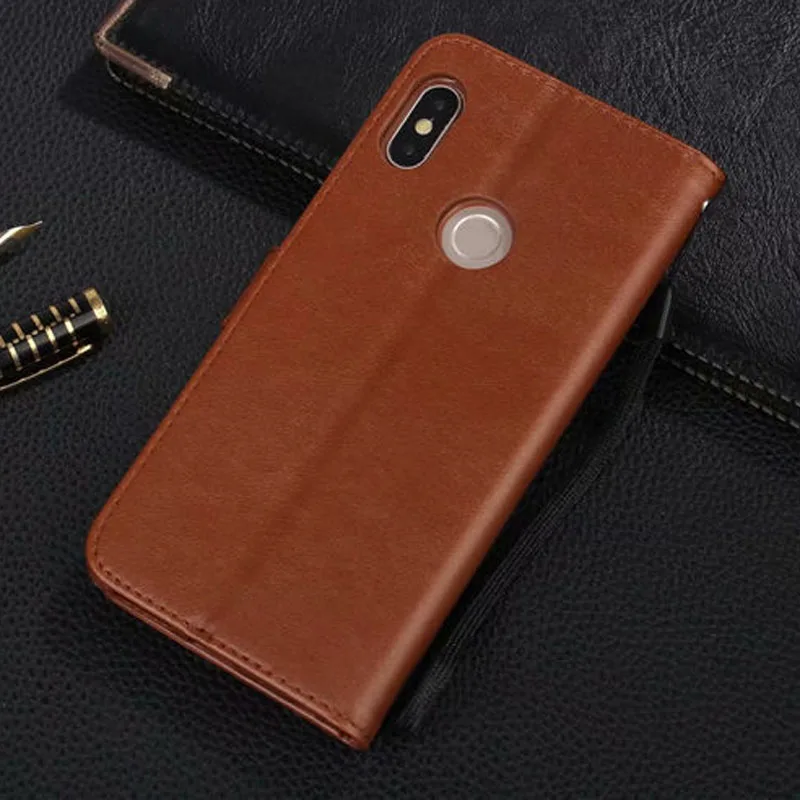 Винтажный кожаный чехол-бумажник с откидной крышкой для Xiaomi Redmi Note 6 Pro/Note 5 Pro