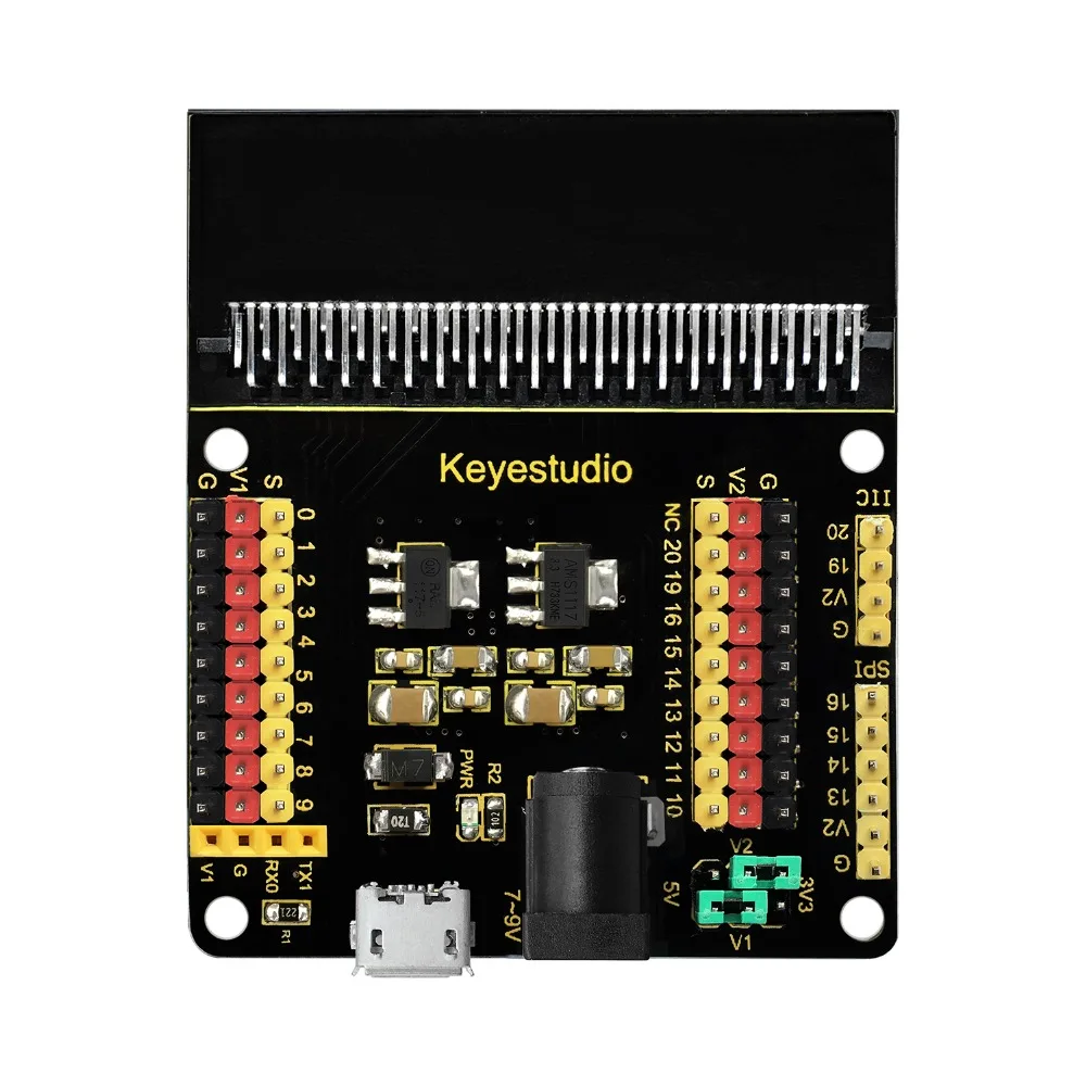 Модуль защиты датчика Keyestudio Micro Bit V2 для BBC Micro:Bit|Аксессуары демонстрационных