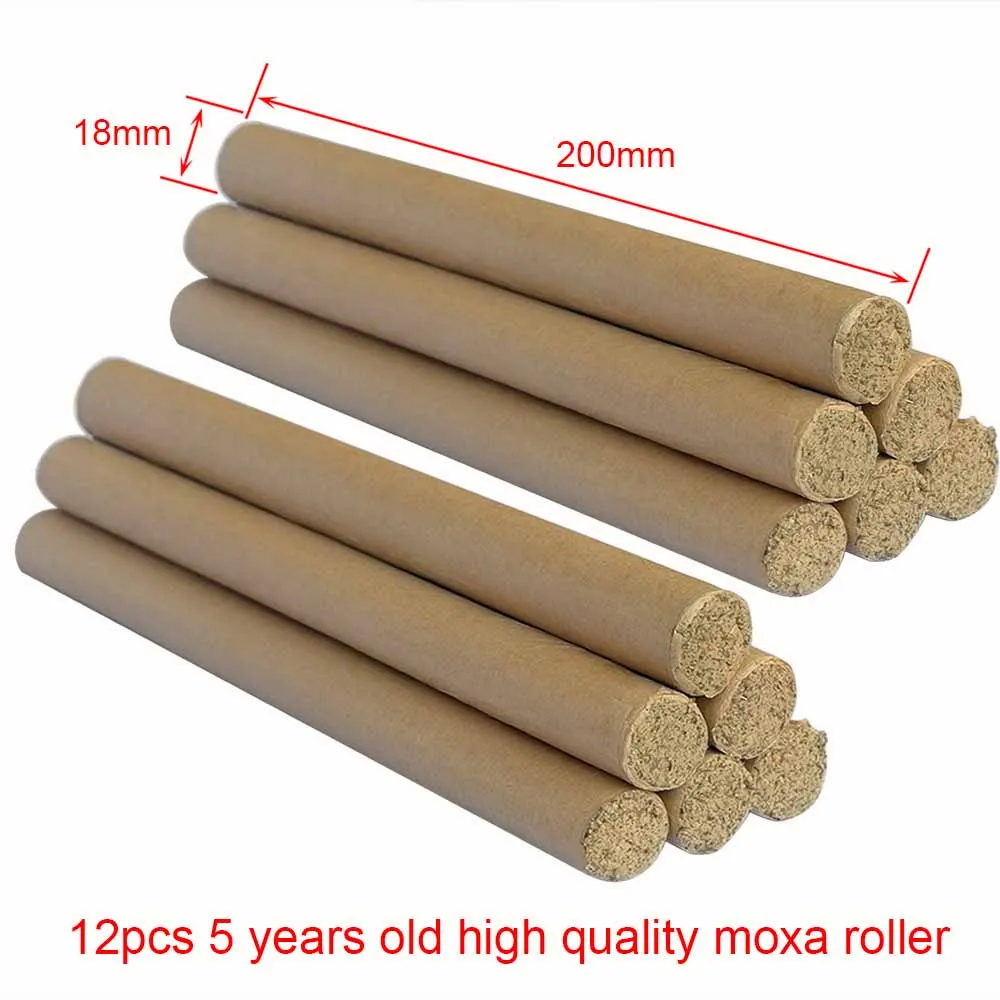 12pcs moxa roller Опт и розница хорошее качество утолщенная бамбуковая коробка мокса прижигание комплект продукт здоровья подарок чат и Огнетушитель - Цвет: 12pcs moxa roller